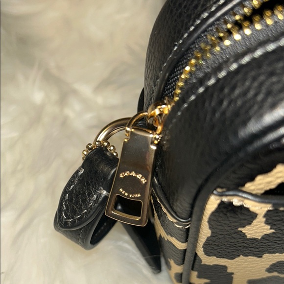 Coach Black and Tan Leopard Crossbody/Wristlet Set - Picture 9 of 13